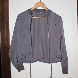 Gray H&M bomber jacket